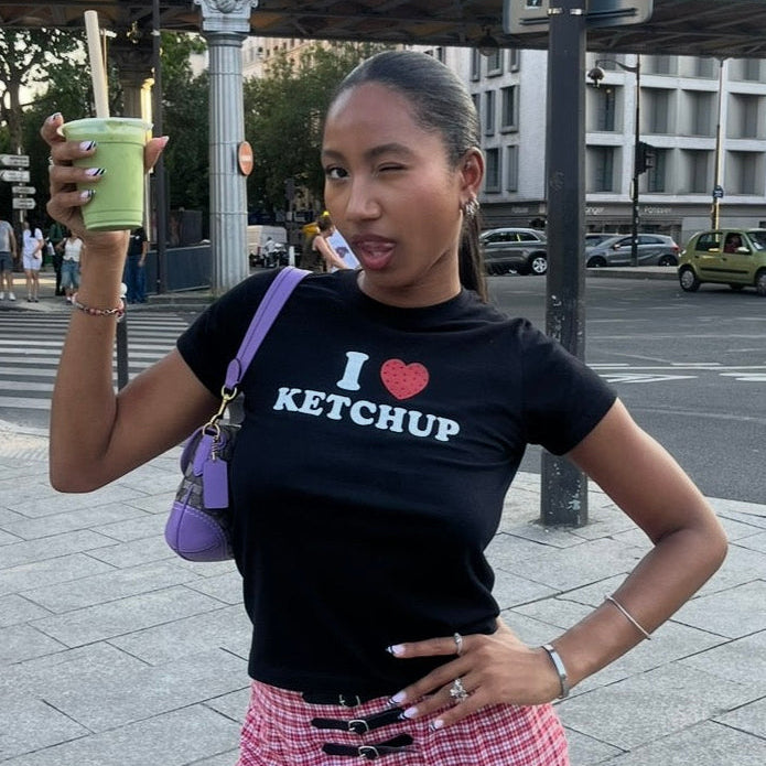 TSHIRT I LOVE KETCHUP ( NIGHT BIRD )